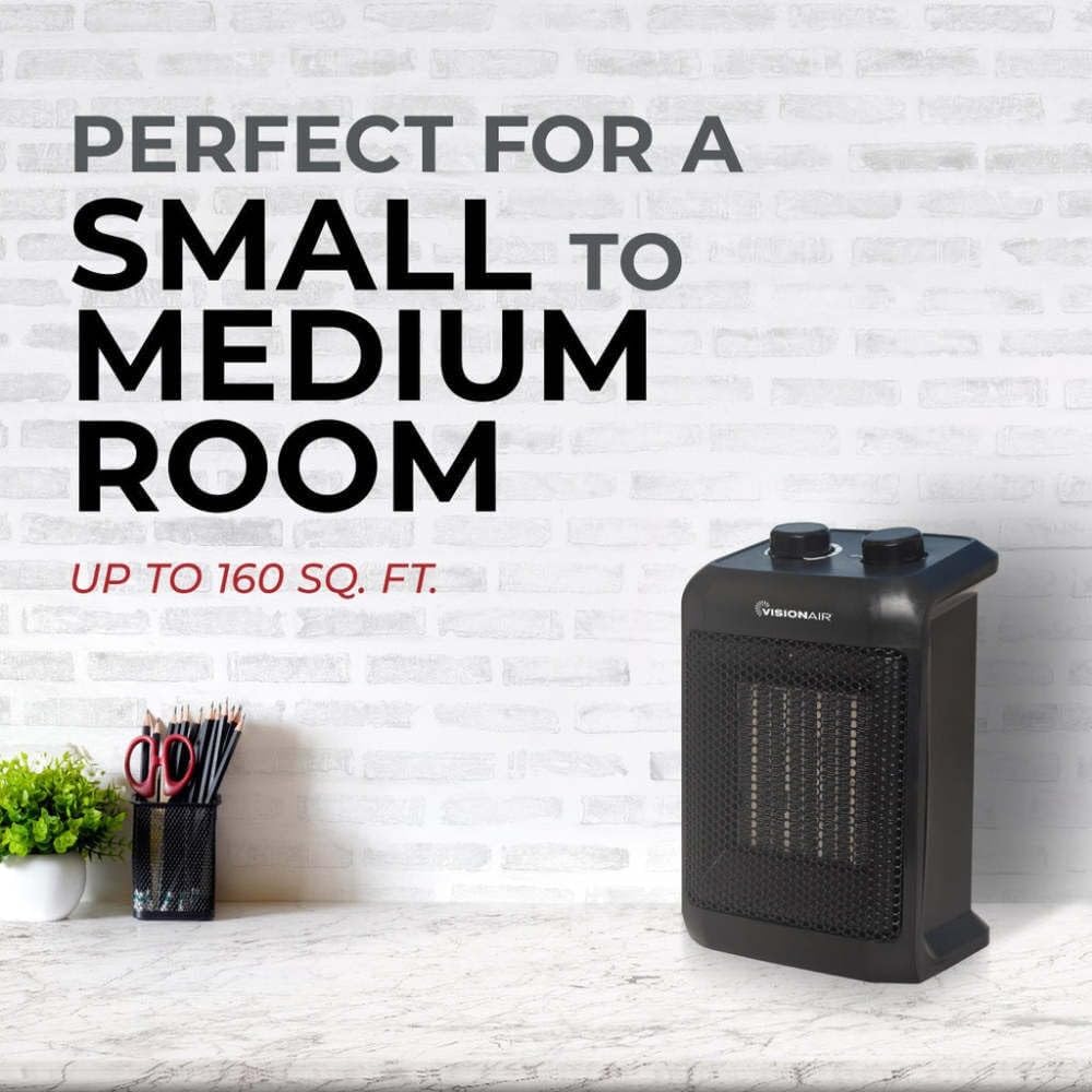 VisionAir 9 In Ceramic Heater 160 Sq-Ft
