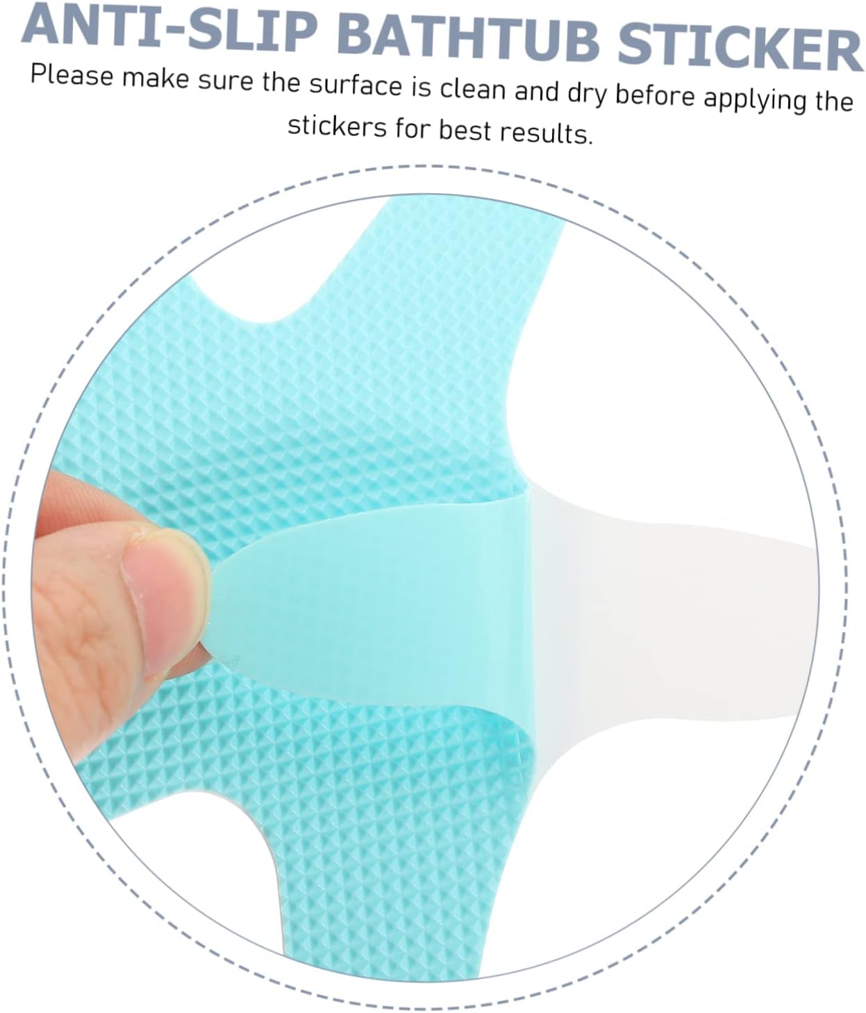 HAKIDZEL 1Set Non-Slip Bathtub Stickers for Peva Safety Skid Design