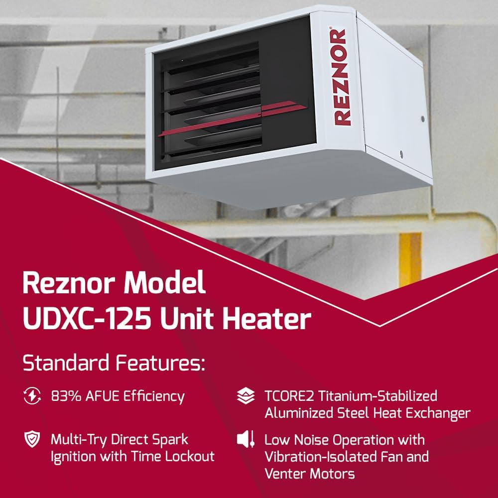 Reznor 120000 BTU Propane Garage Heater with Z-Vent Kit