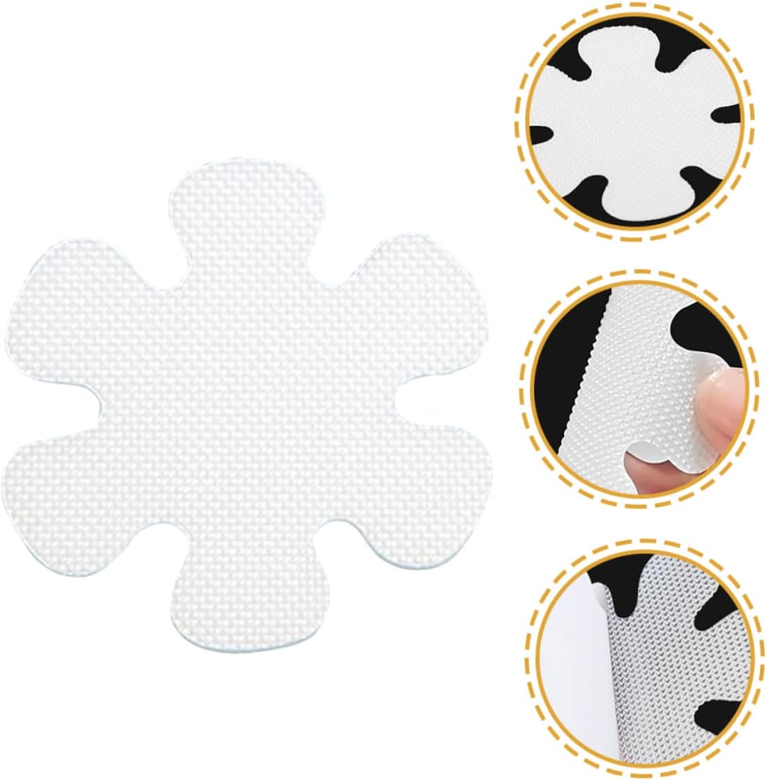 12pcs Flower Non-Sticker Bathtub Floor Decals