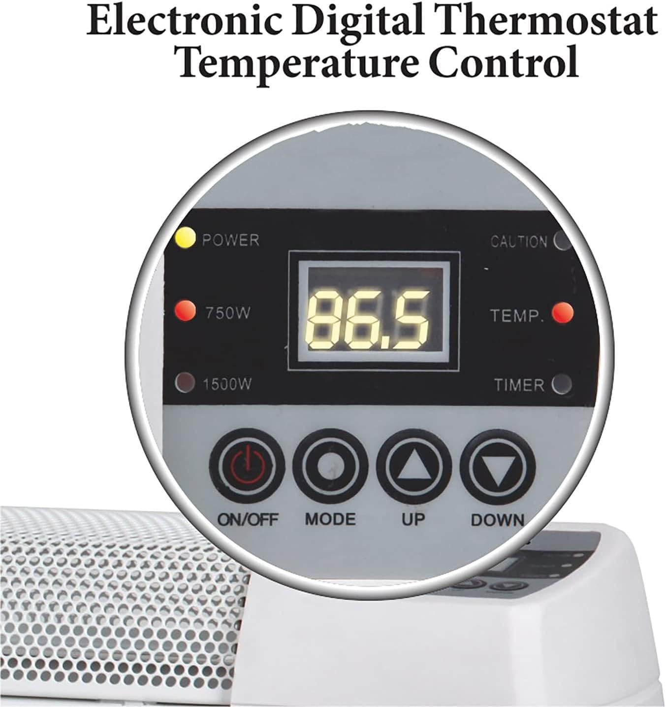 Orixforce 30-Inch Baseboard Convection Heater with Digital Thermostat
