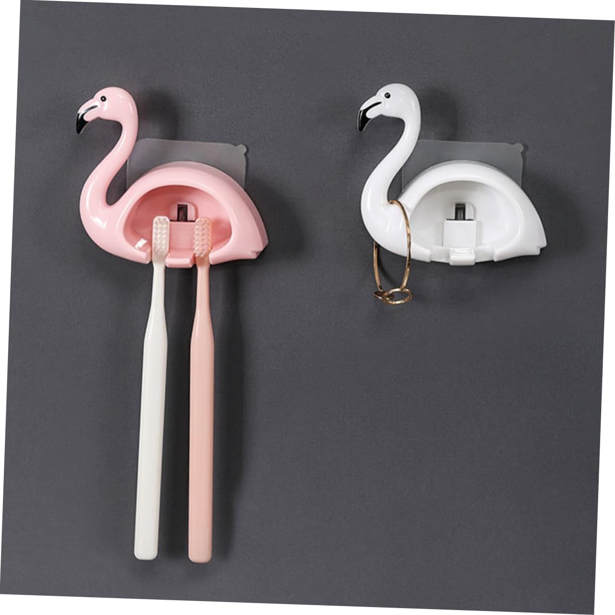 2Pcs Wall Mounted Electric Toothbrush Holder