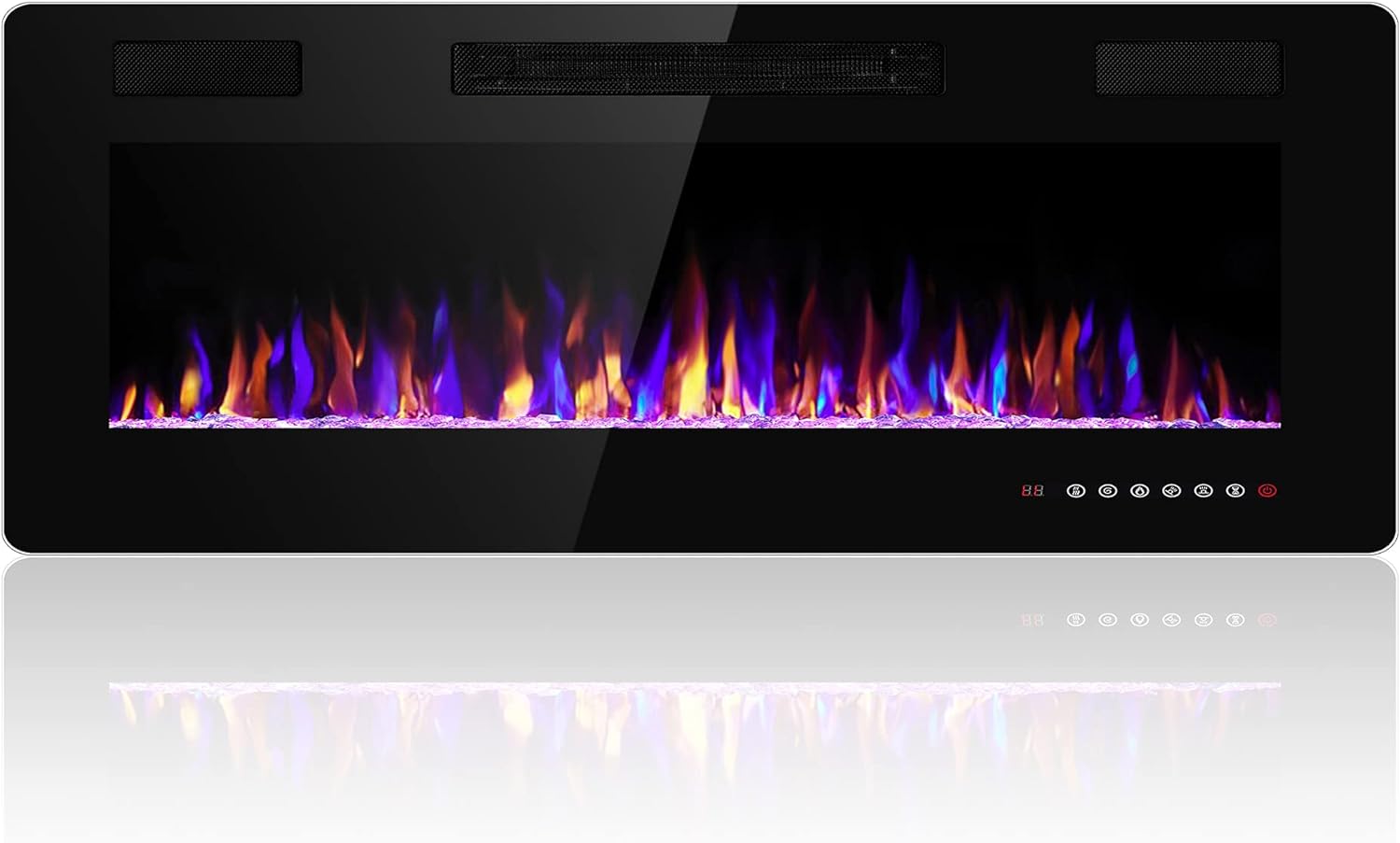 36 Inch Electric Fireplace with Timer and Remote Control