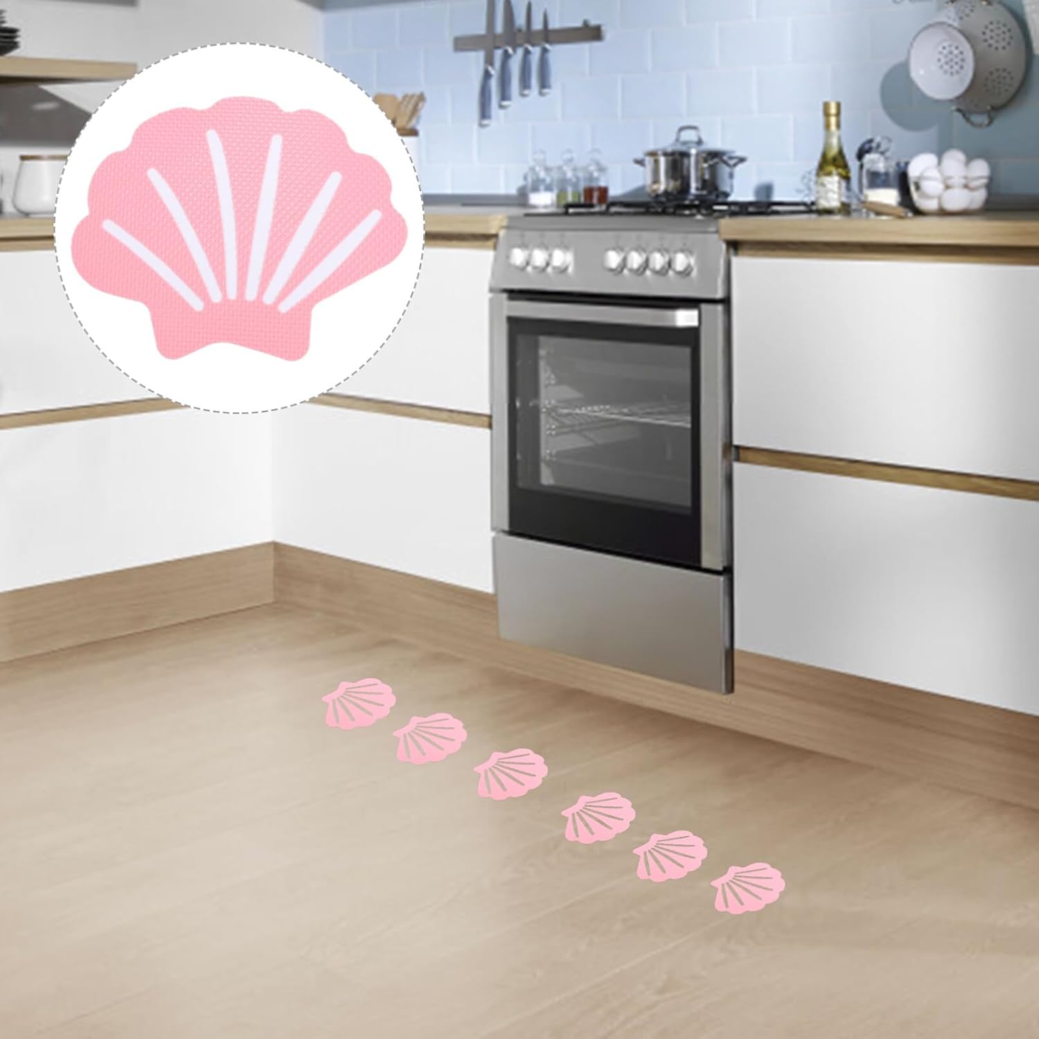 Cabilock Anti-Slip Bathtub Stickers with Shell Design