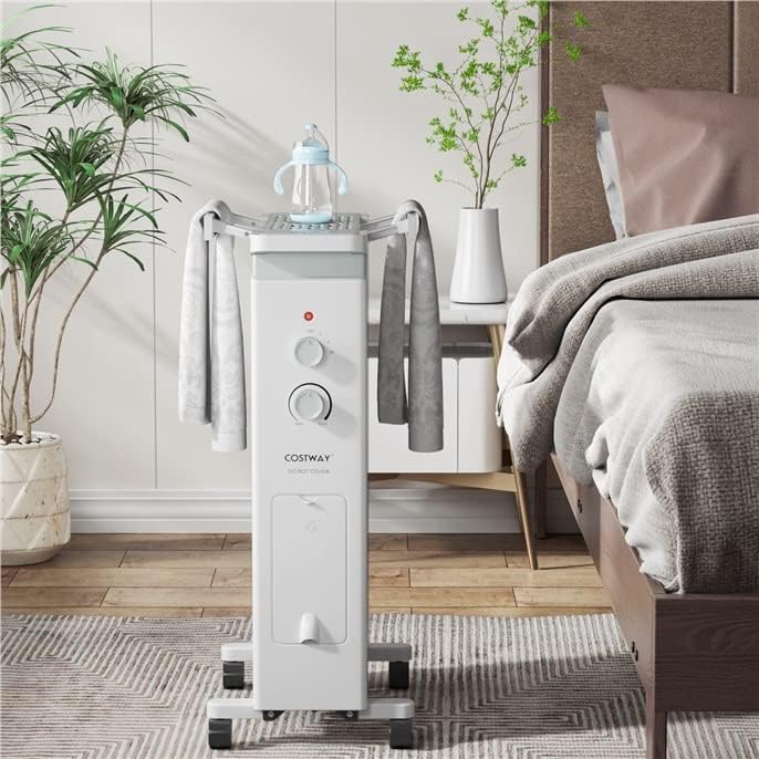ARLIME Oil Filled Radiator Heater 1500W with Thermostat and Safety Features