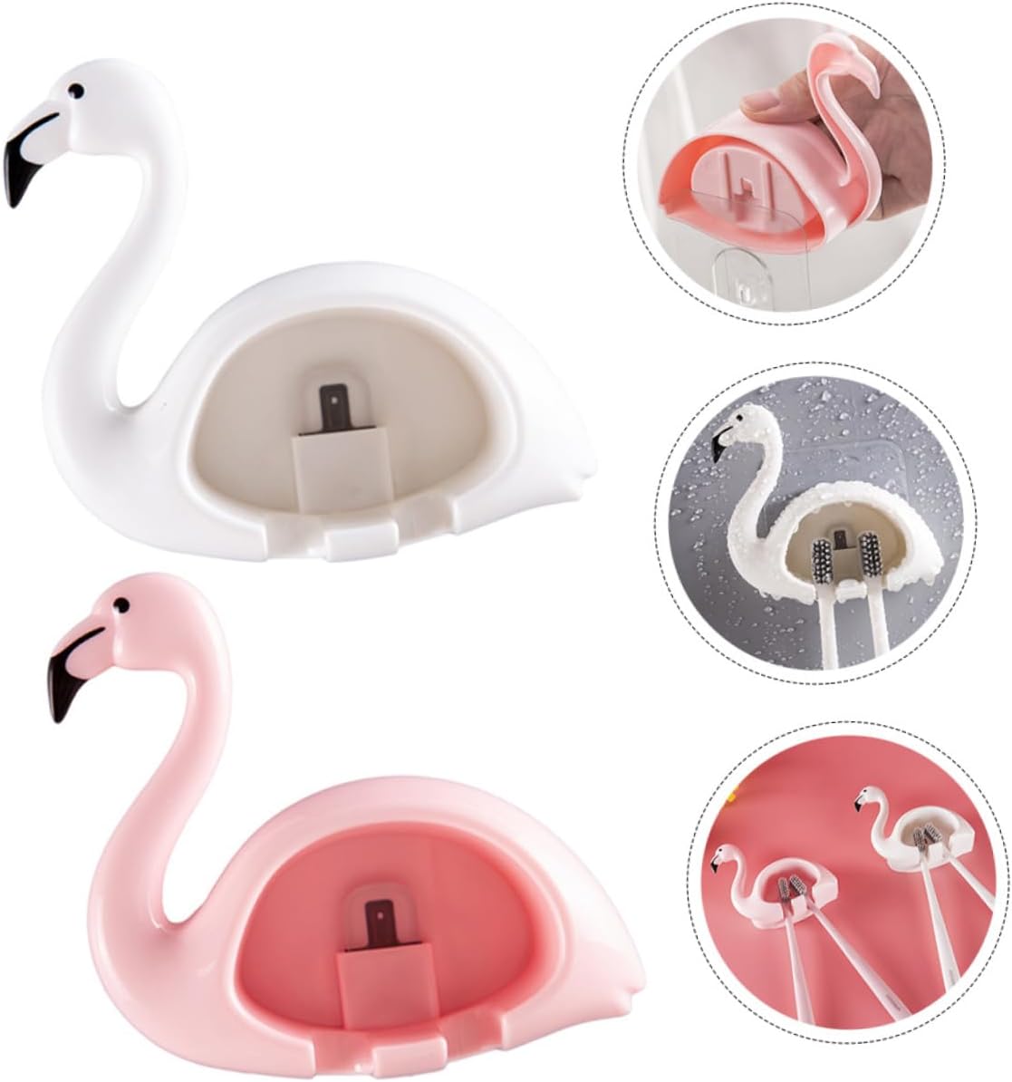 Anneome 2pcs Suction Cup Wall Toothbrush Holder 1