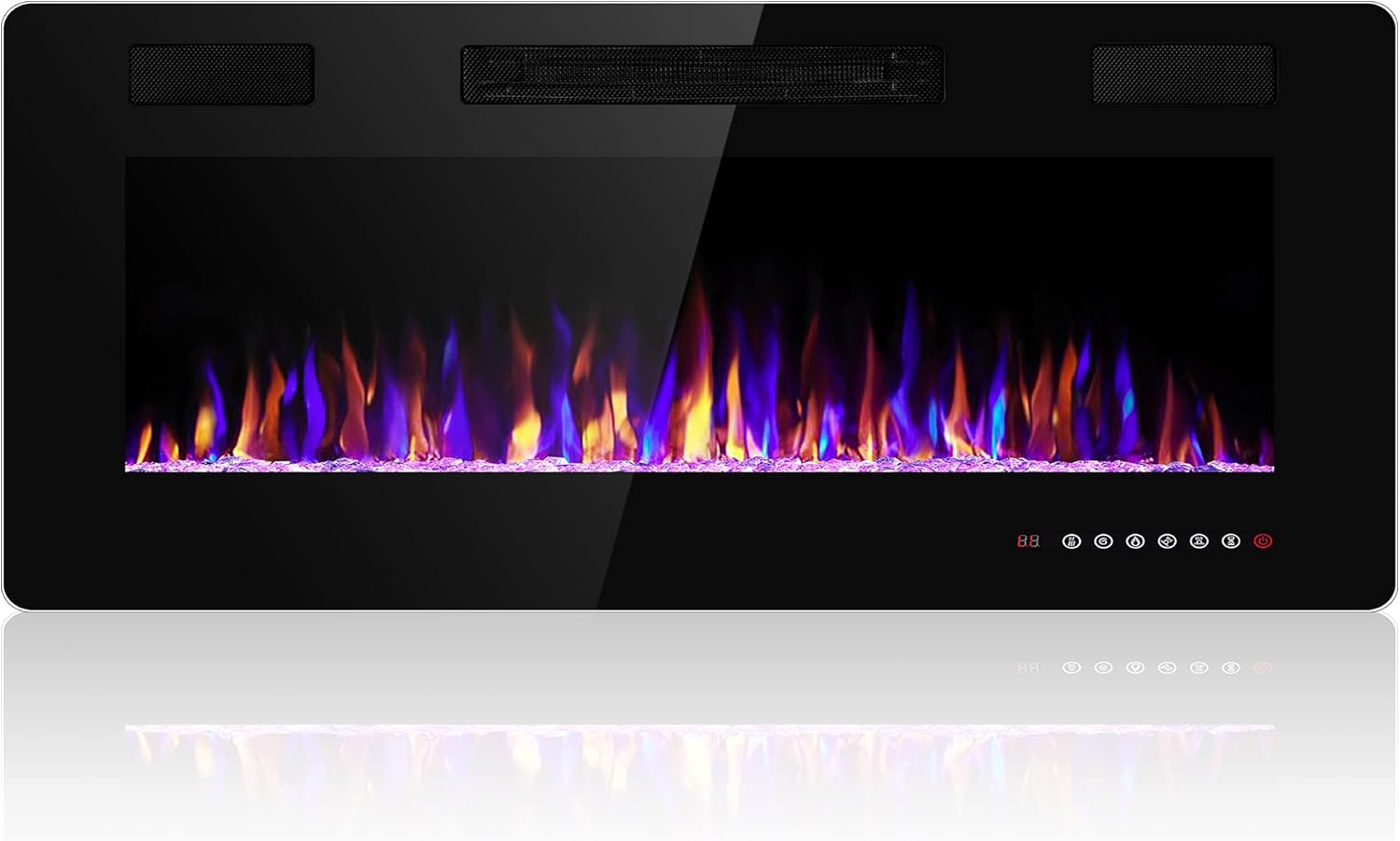 42 Inch Electric Fireplace with Timer and Remote Control