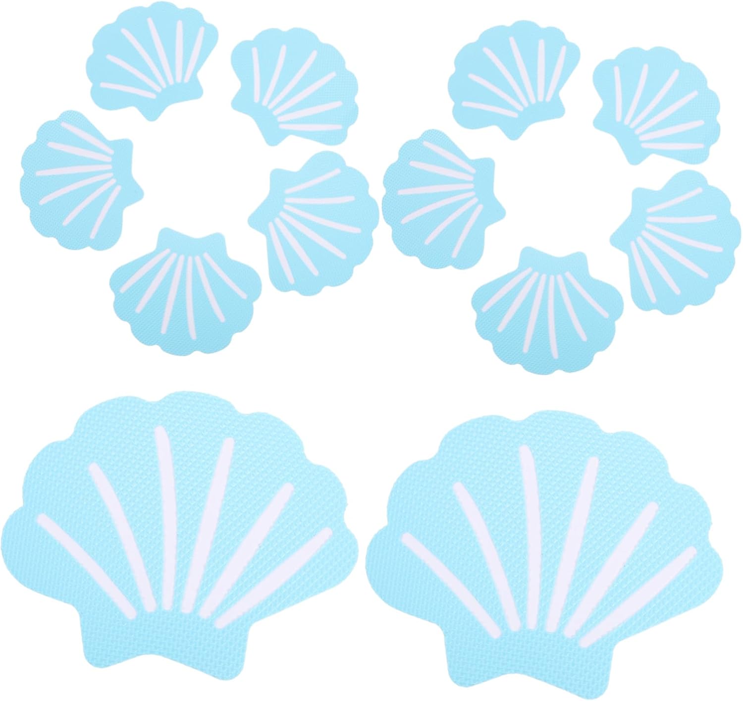 MAGICLULU 12Pcs Shell Shaped Non-Slip Bathroom Decals 1