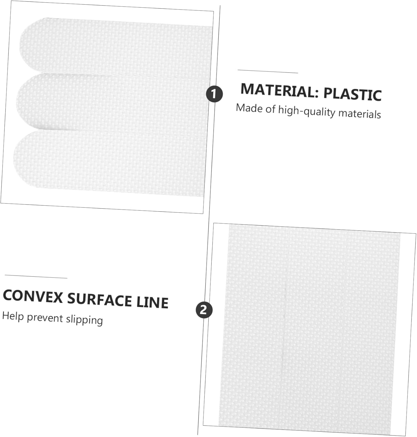 Cabilock Non-Slip Bath Stickers 6pcs Safety Strips