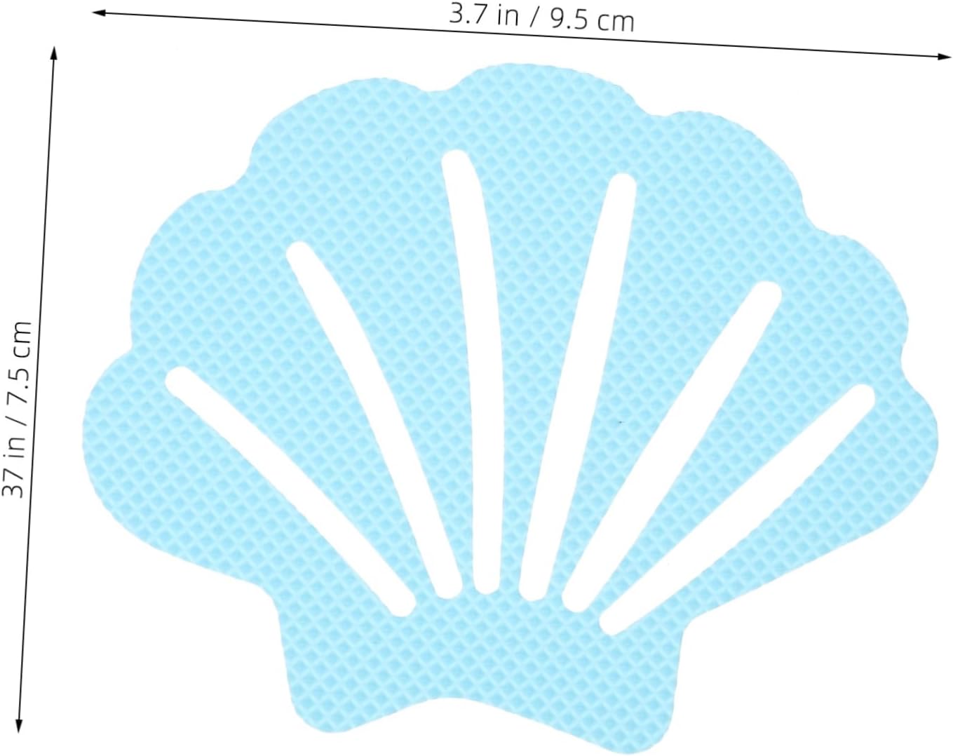 Luxshiny 30pcs Shell Shaped Non-Slip Bath Stickers 1