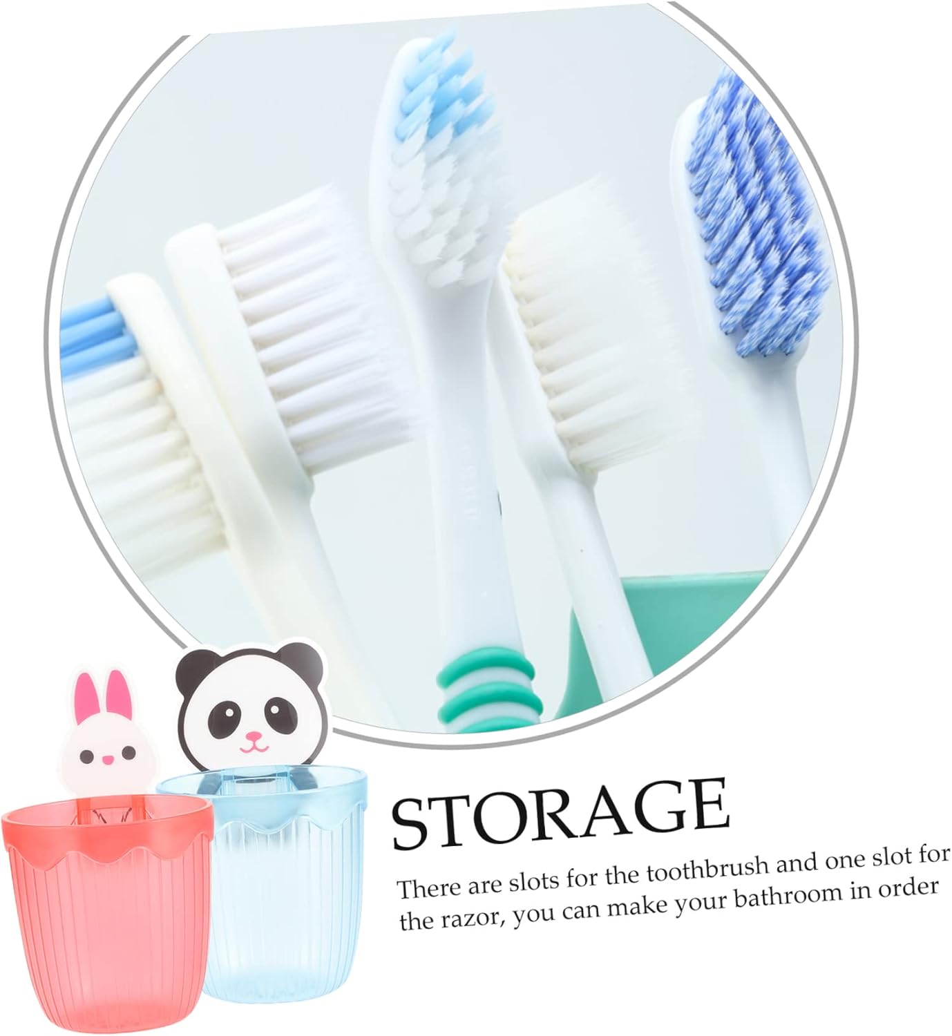 SUPVOX 2pcs Wall Toothbrush Holder Holder