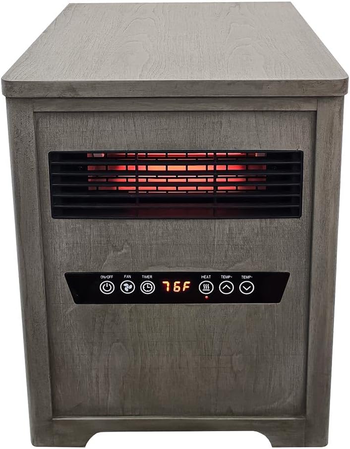 Country Living 1500W Infrared Space Heater with Timer and Remote Control