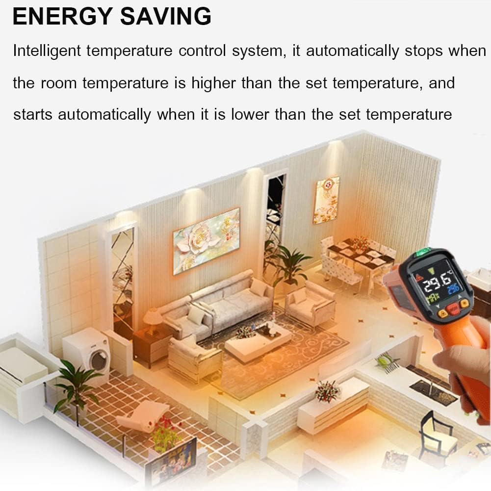 MegLob Graphene Wall Mount Space Heater with Remote Control 1