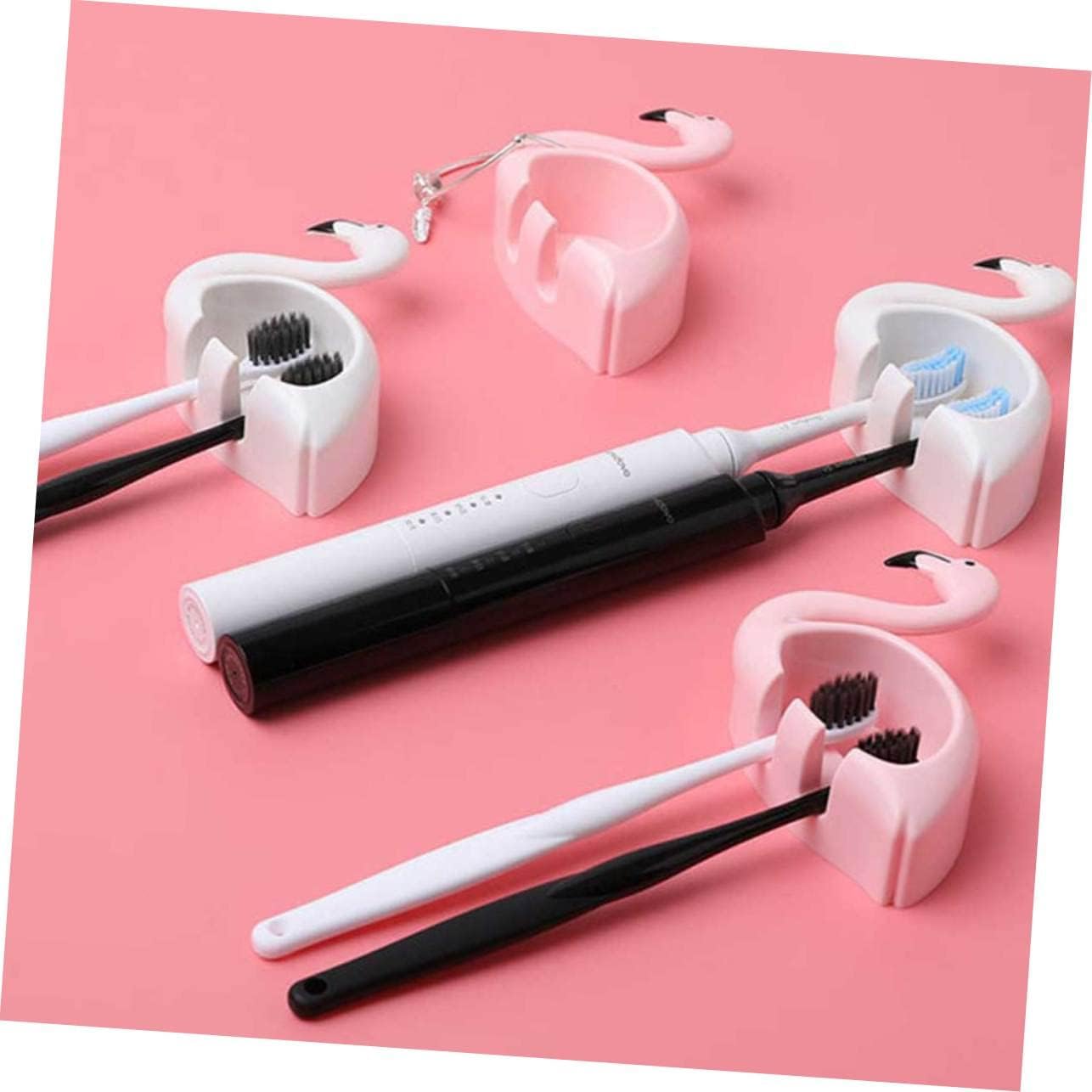BEBEMOKO 2pcs Flamingo Toothbrush Holder