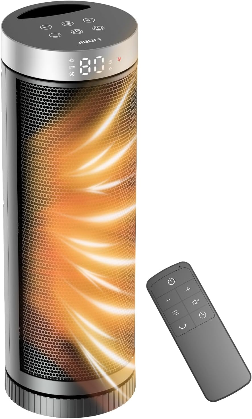 JIBUFI Ceramic Space Heater with Remote Control