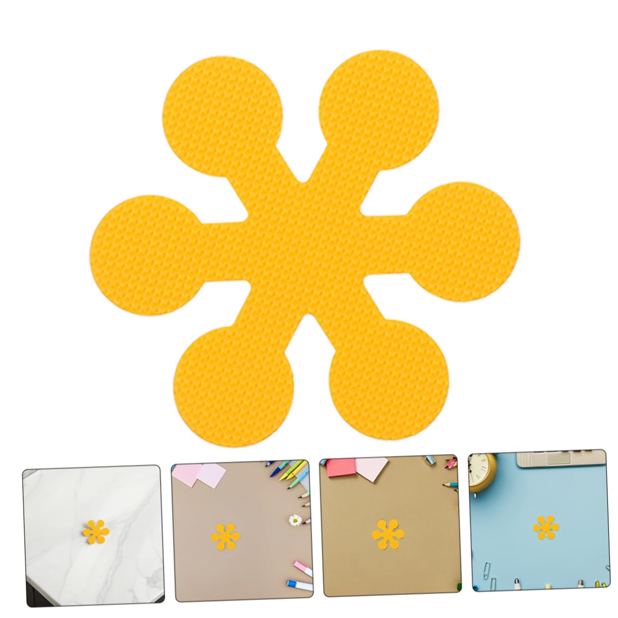 12pcs Snowflake Flower Bathtub Stickers
