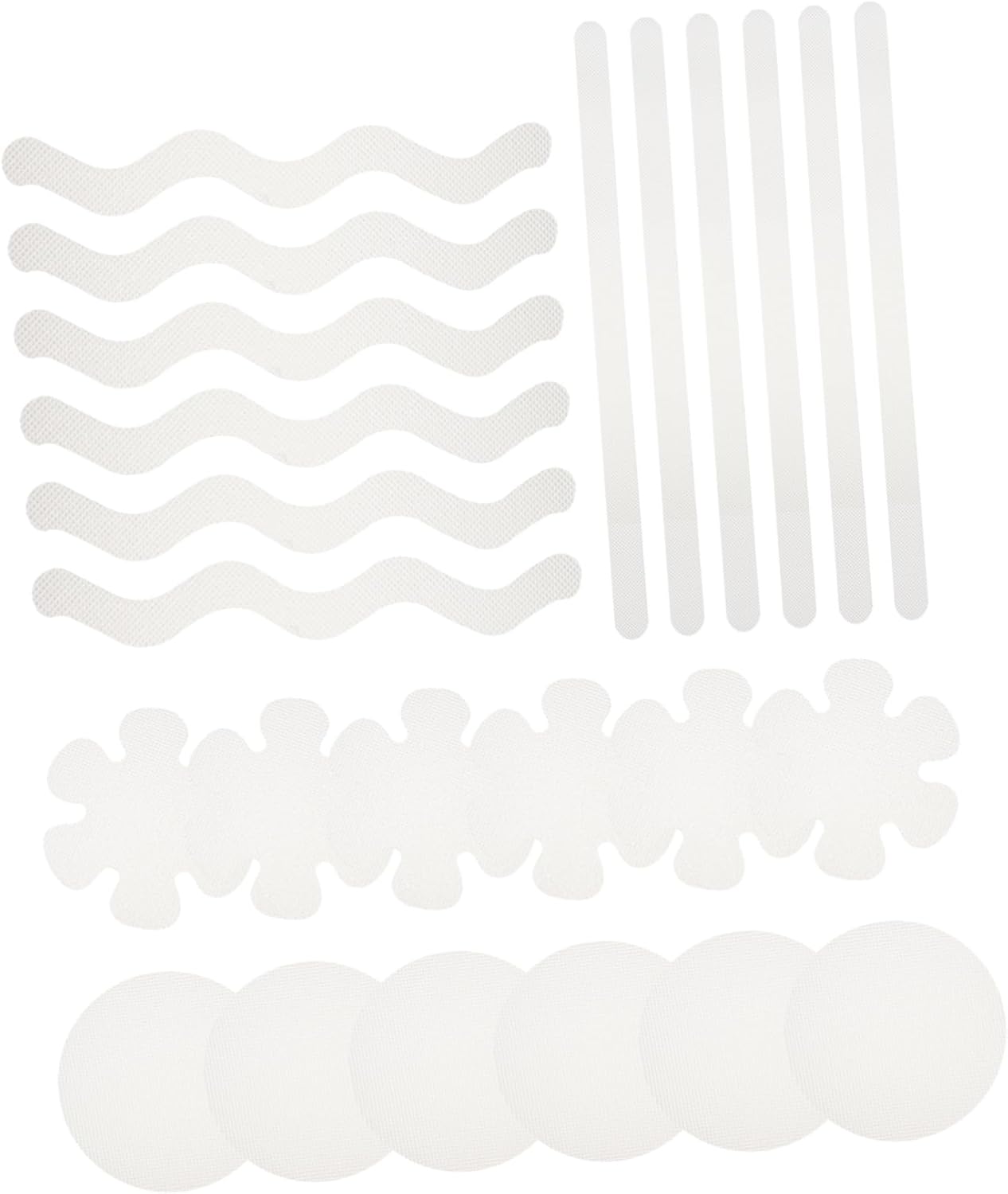 Wakauto 24pcs Bathtub Anti Skid Tape Safety Stickers