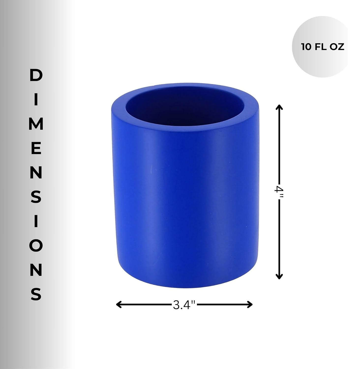 EVIDECO Concrete Toothbrush Holder in Majorelle Blue