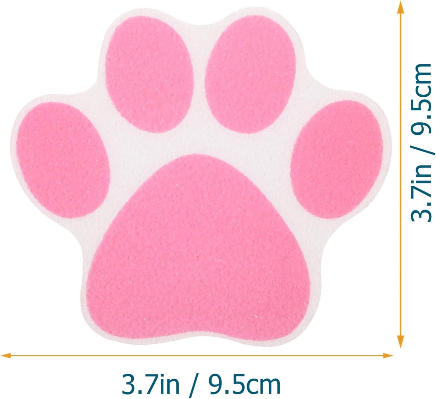PRETYZOOM Dog Paw Non-Slip Bath Stickers 10pcs