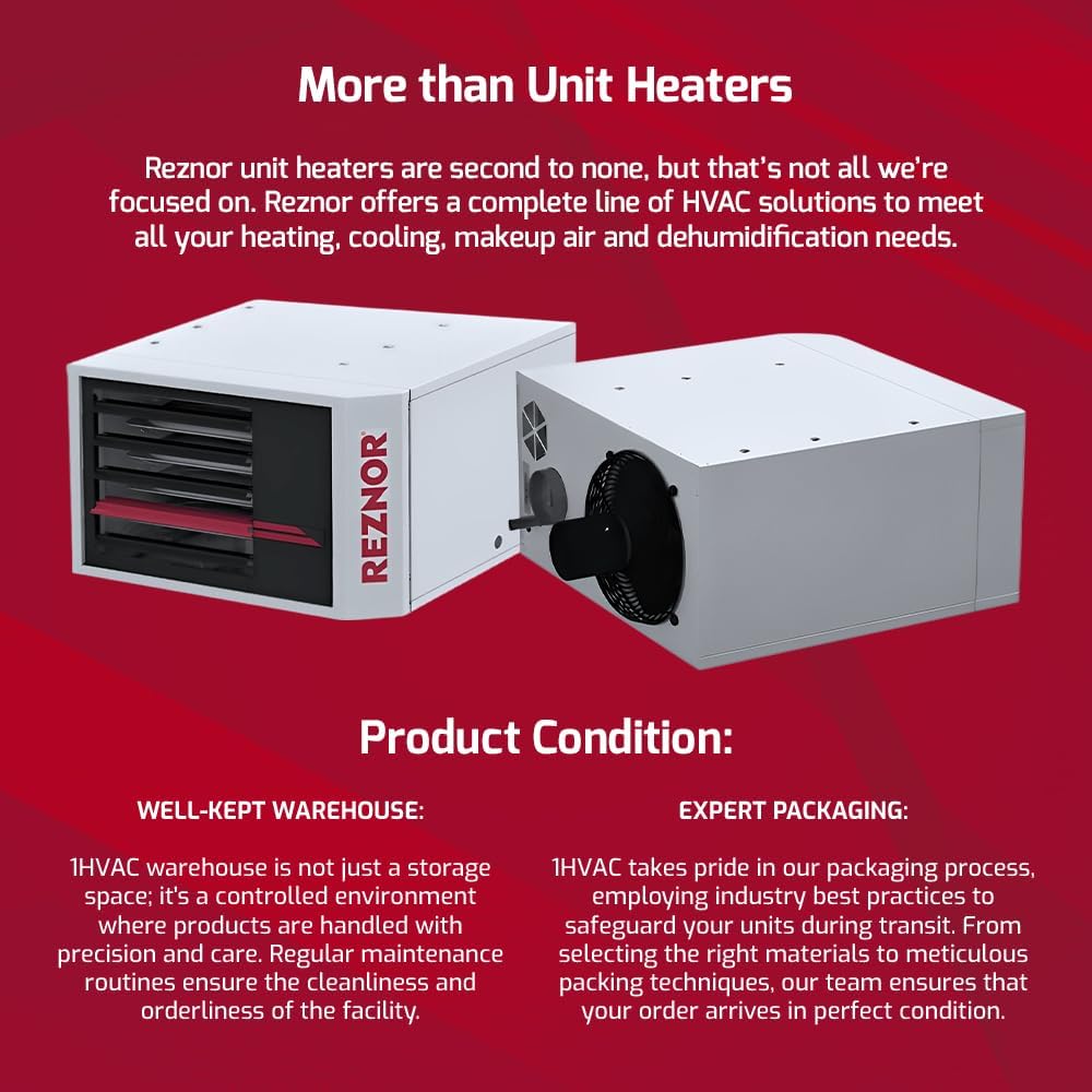 Reznor 120000 BTU Propane Garage Heater with Z-Vent Kit