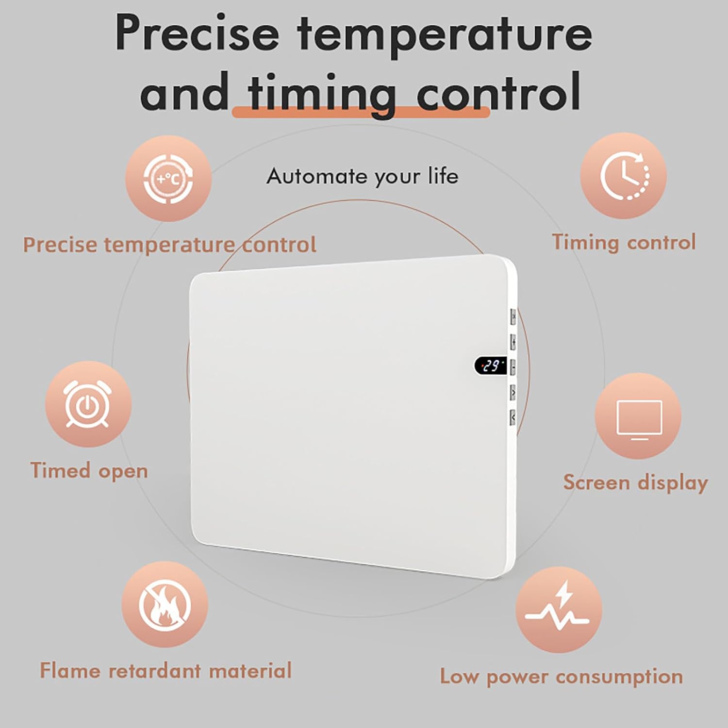 400W Wall Panel Heater with Far Infrared Technology