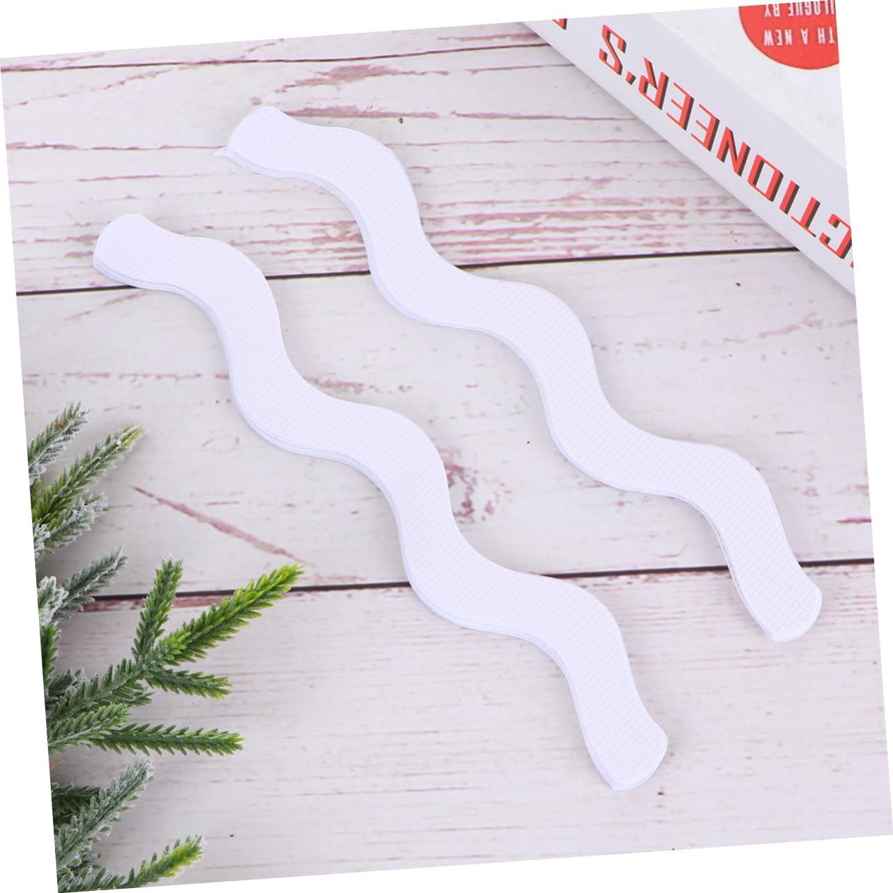 CAXUSD Anti-Slip Shower Stickers 12pcs Wavy Bath Treads