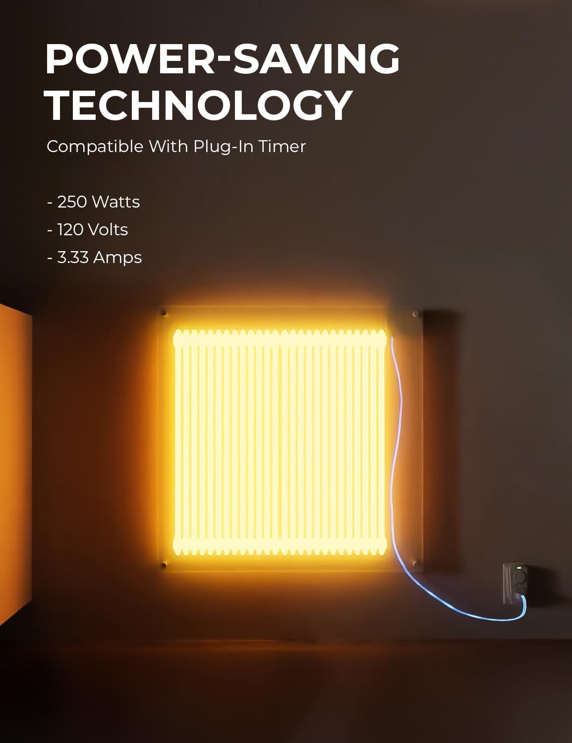 EconoHome Wall Mount Electric Heater with Thermostat