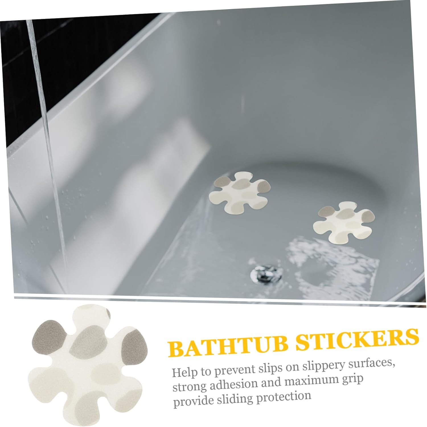 Amosfun Anti-Slip Bath Tub Stickers with Cute Design