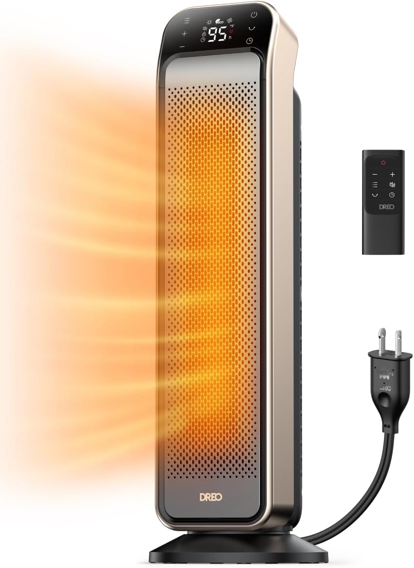 Dreo Space Heater with Safety Plug and Quiet Operation