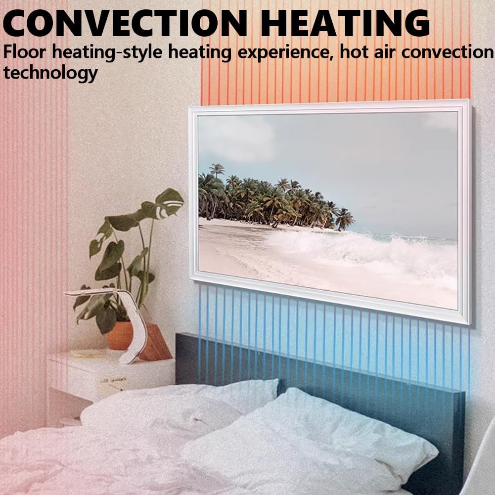 MegLob 2 Pcs Electric Wall Heater with Thermostat