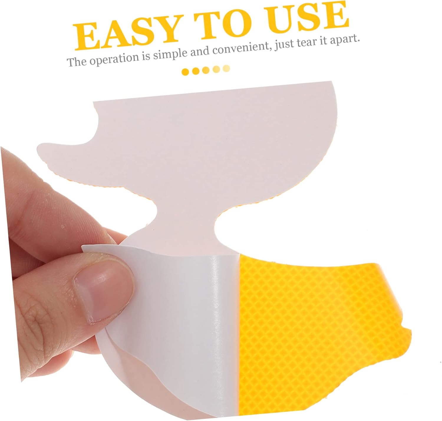 Hohopeti 12pcs Yellow Bath Stickers Non-Slip Safety Decor