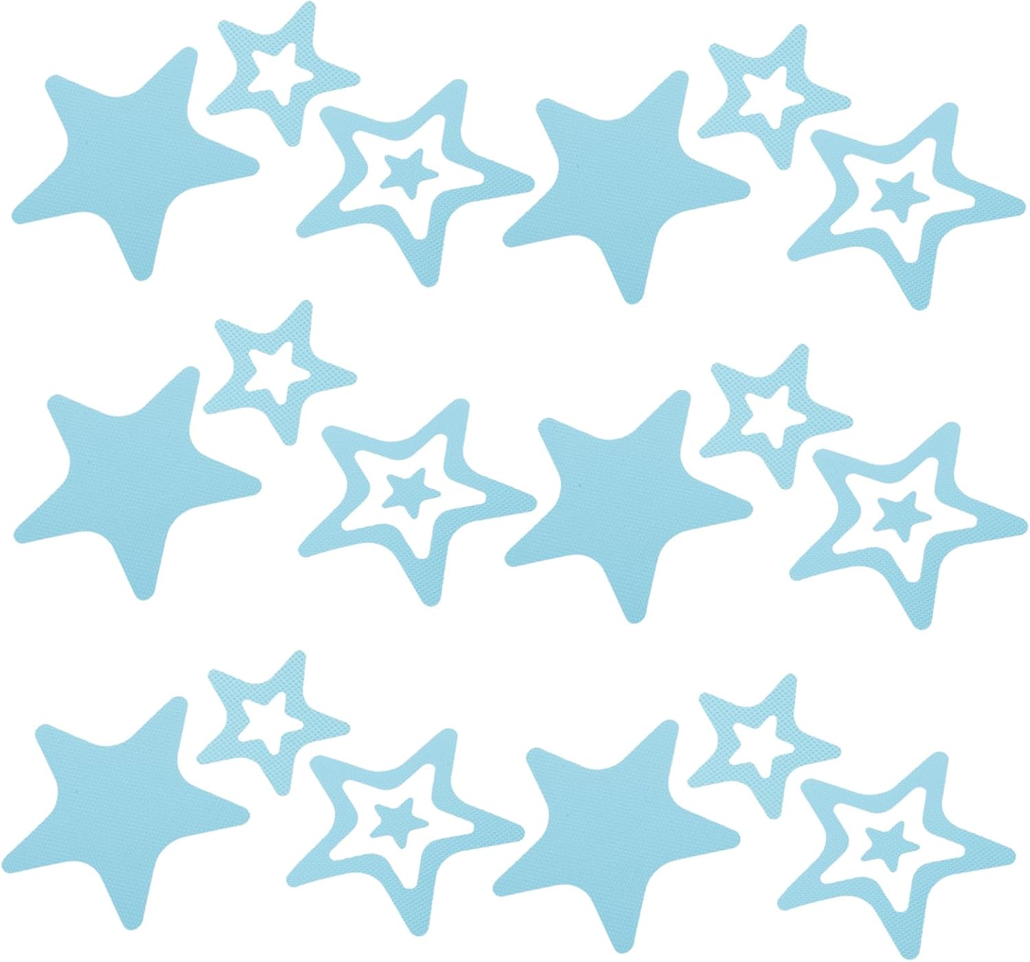 LUOZZY 12PCS Non-Slip Bathtub Stickers with Star Design