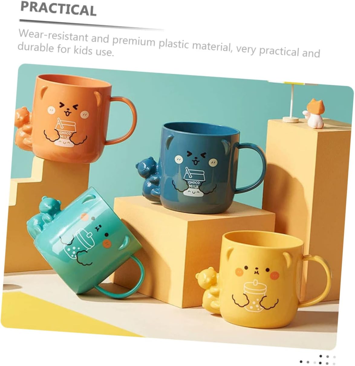 Luxshiny Cartoon Mouthwash Cup Set for Kids
