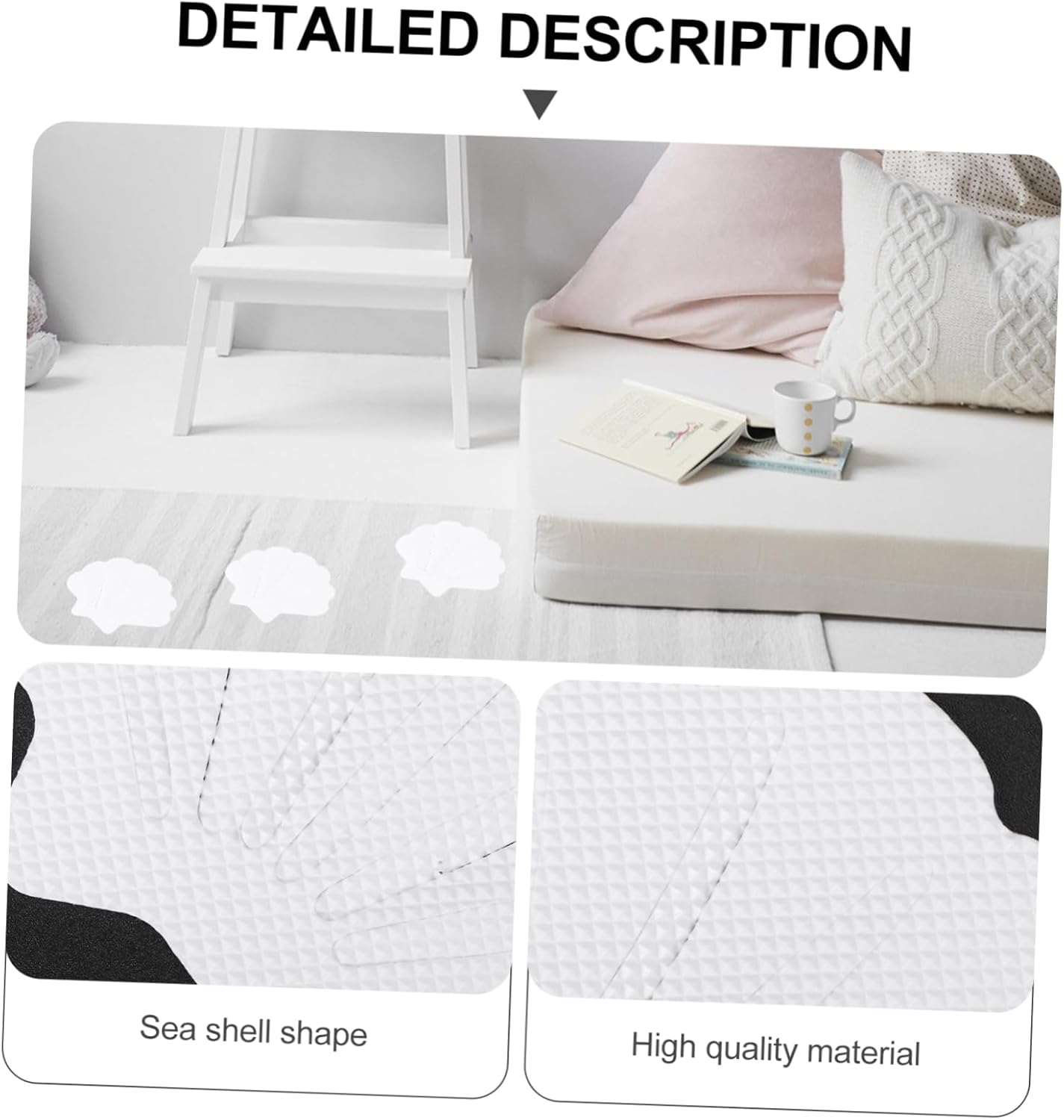 12PCS Sea Shell Anti-Slip Bath Decals