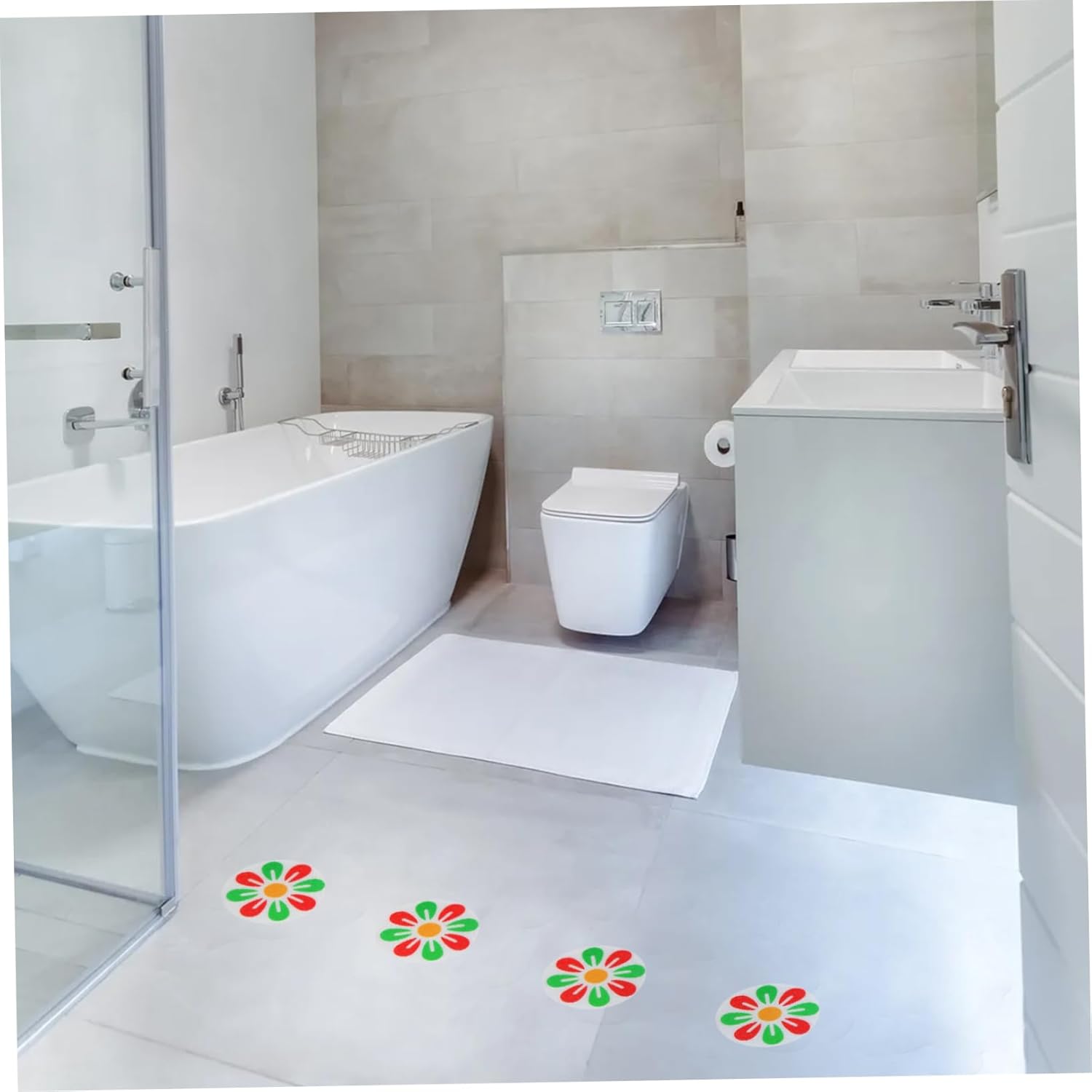 MAGICLULU 10Pcs Non-Slip Safety Stickers for Bathrooms Showers Pools and Stairs