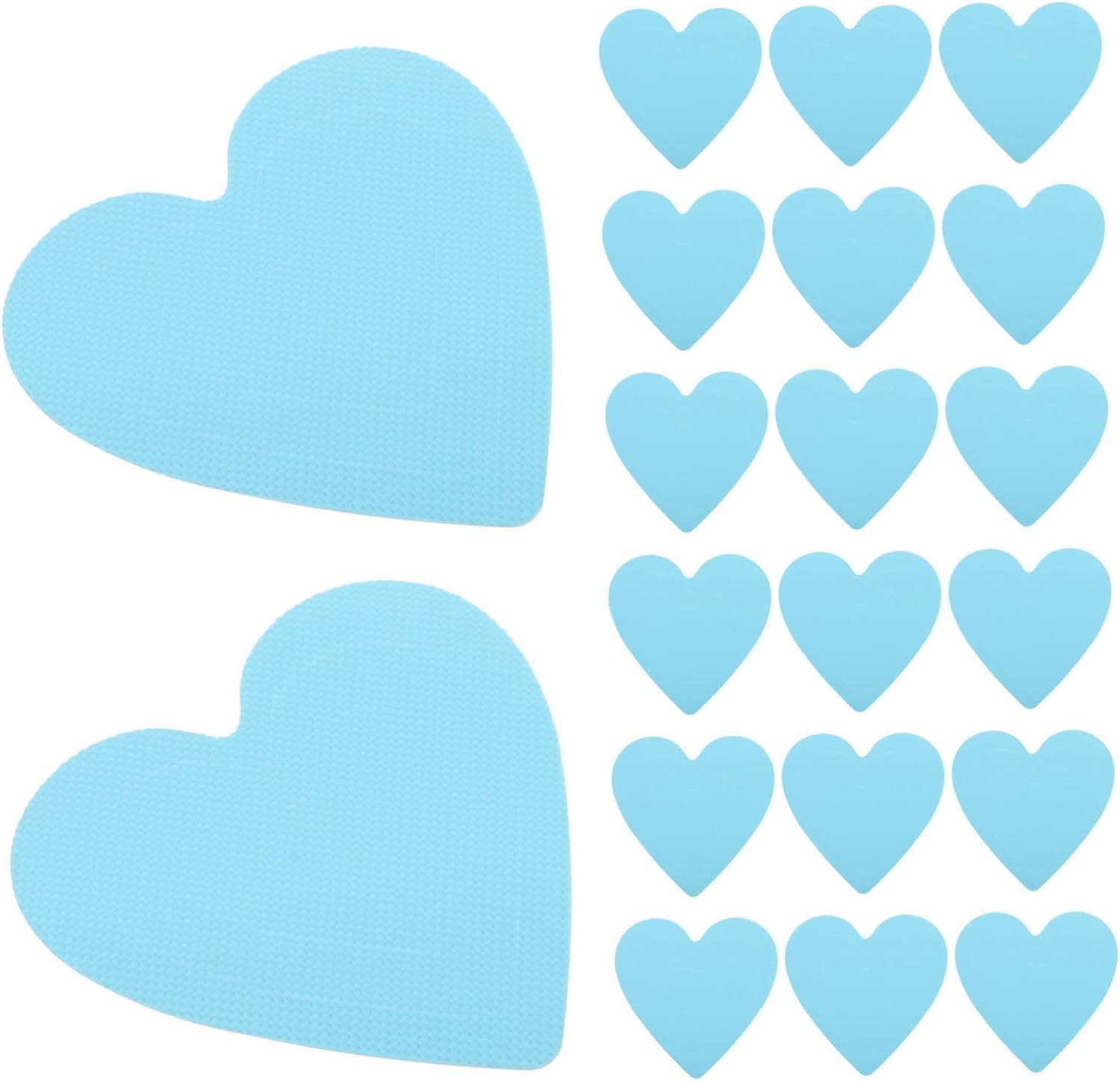 PRETYZOOM 20pcs Heart Non-Slip Bathtub Stickers