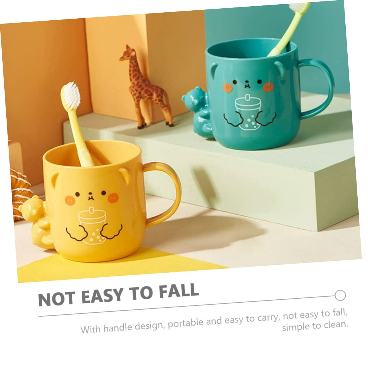 PRETYZOOM Cartoon Mouthwash Cup for Kids