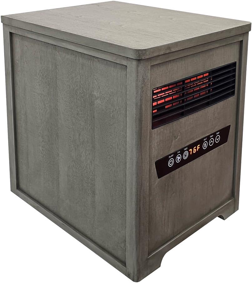 Country Living 1500W Infrared Space Heater with Timer and Remote Control