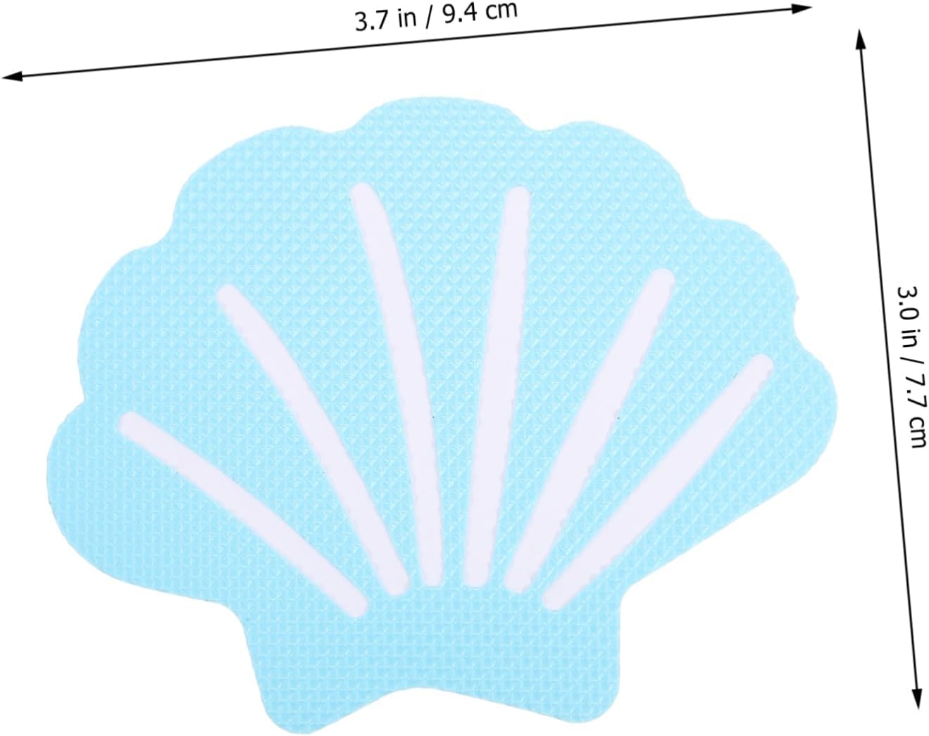 SHOWERORO 12pcs Bathtub Decor Non-Slip Stickers Shell Design