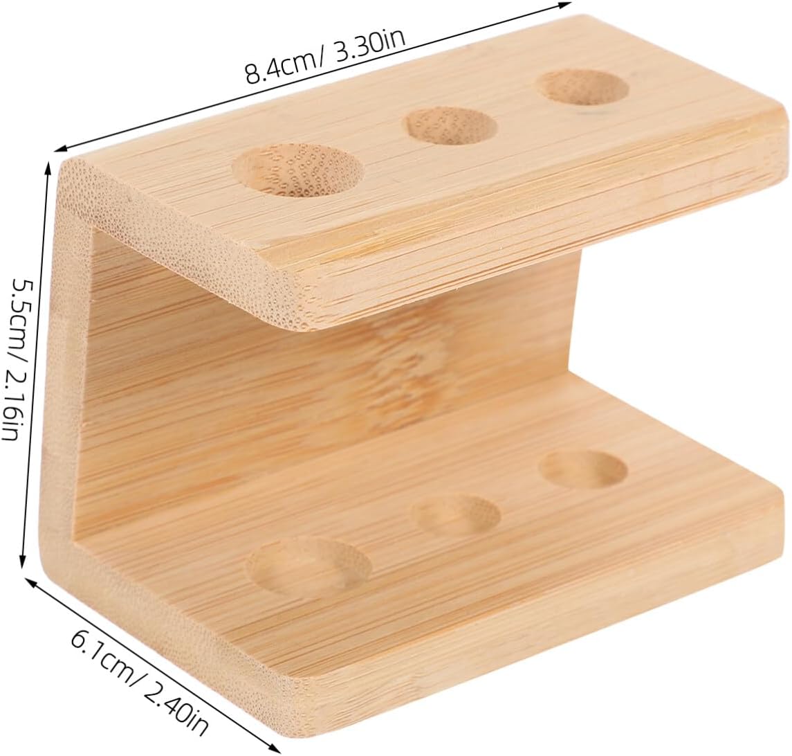 Alipis Bamboo Toothbrush Holder Pen Display Stand