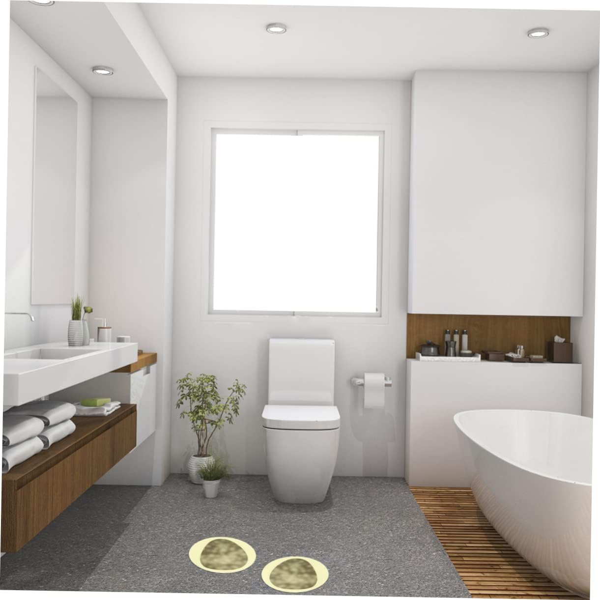 Anneome Anti-Slip Bathtub Stickers 4pcs Set