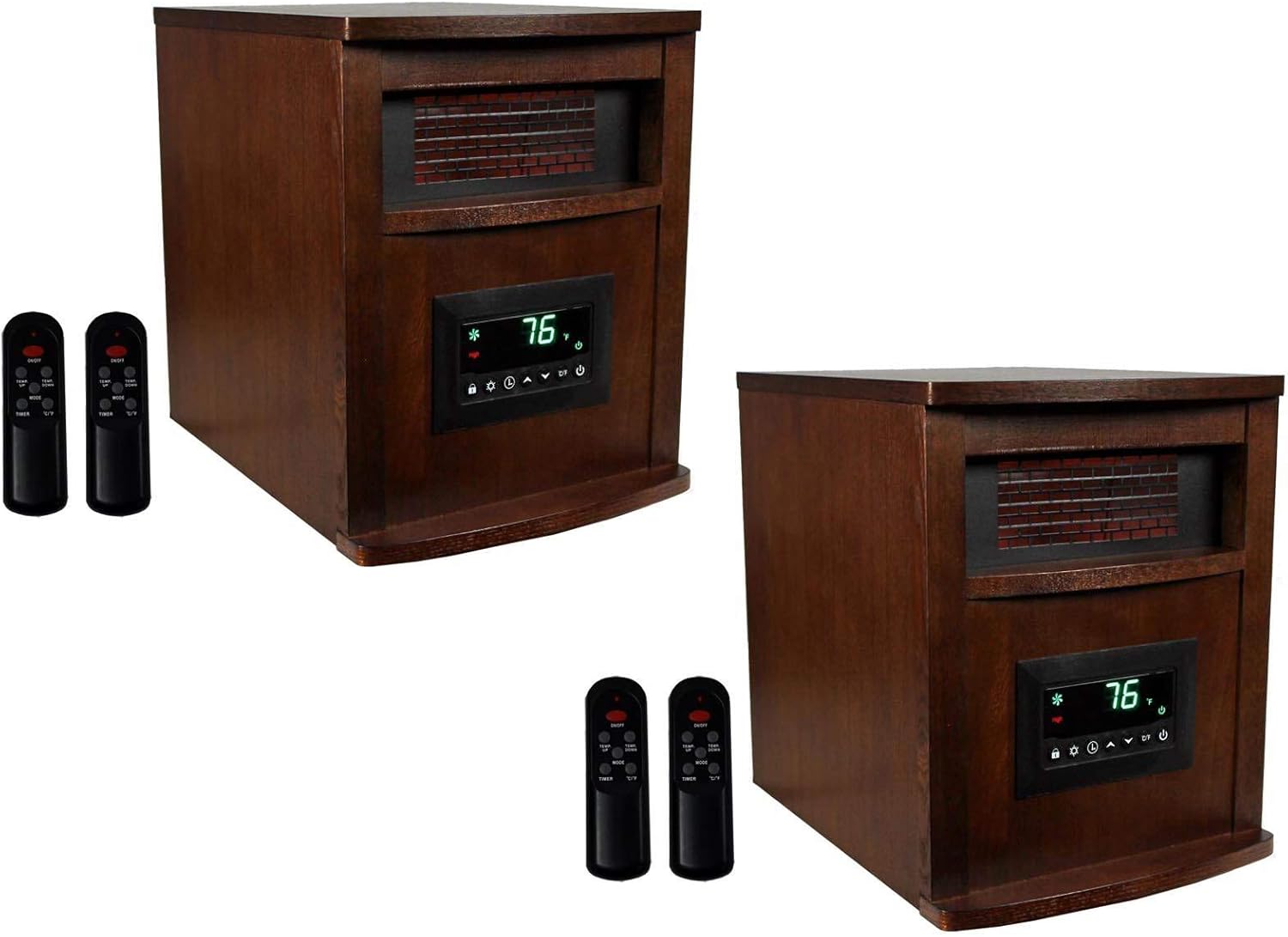 LifeSmart LifePro 6 Element 1500W Dual Space Heater Set
