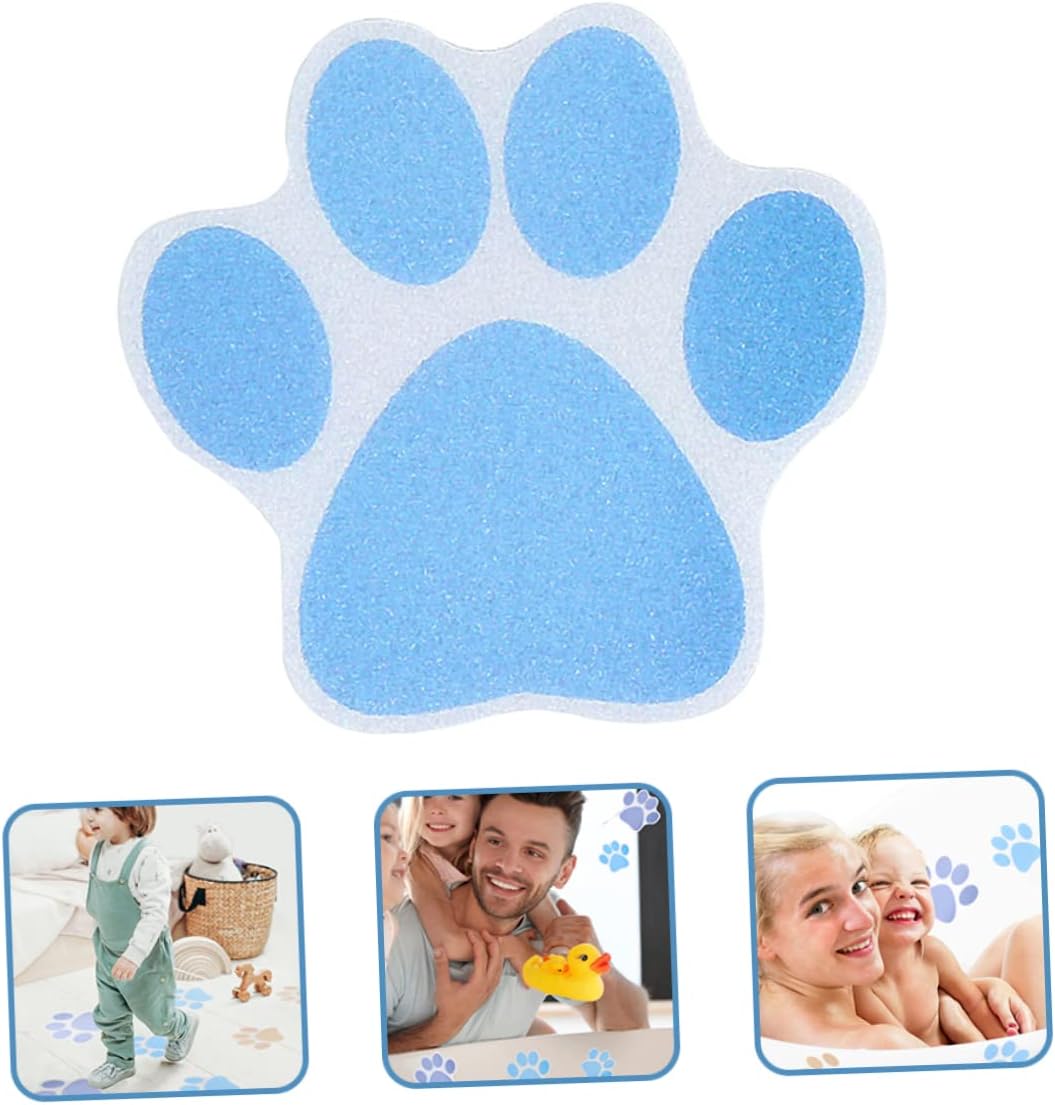 10pcs Cartoon Paw Waterproof Bathtub Decals for Kids
