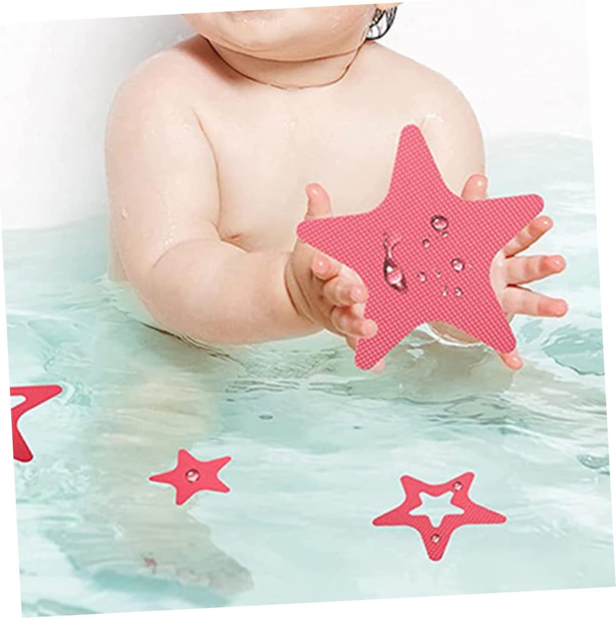 Cabilock 12Pcs Star Shape Anti-Slip Bath Decals