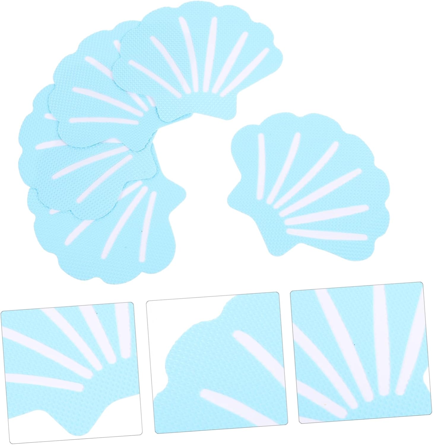12 Pcs Shell Design Non-Slip Bath Tub Stickers 1
