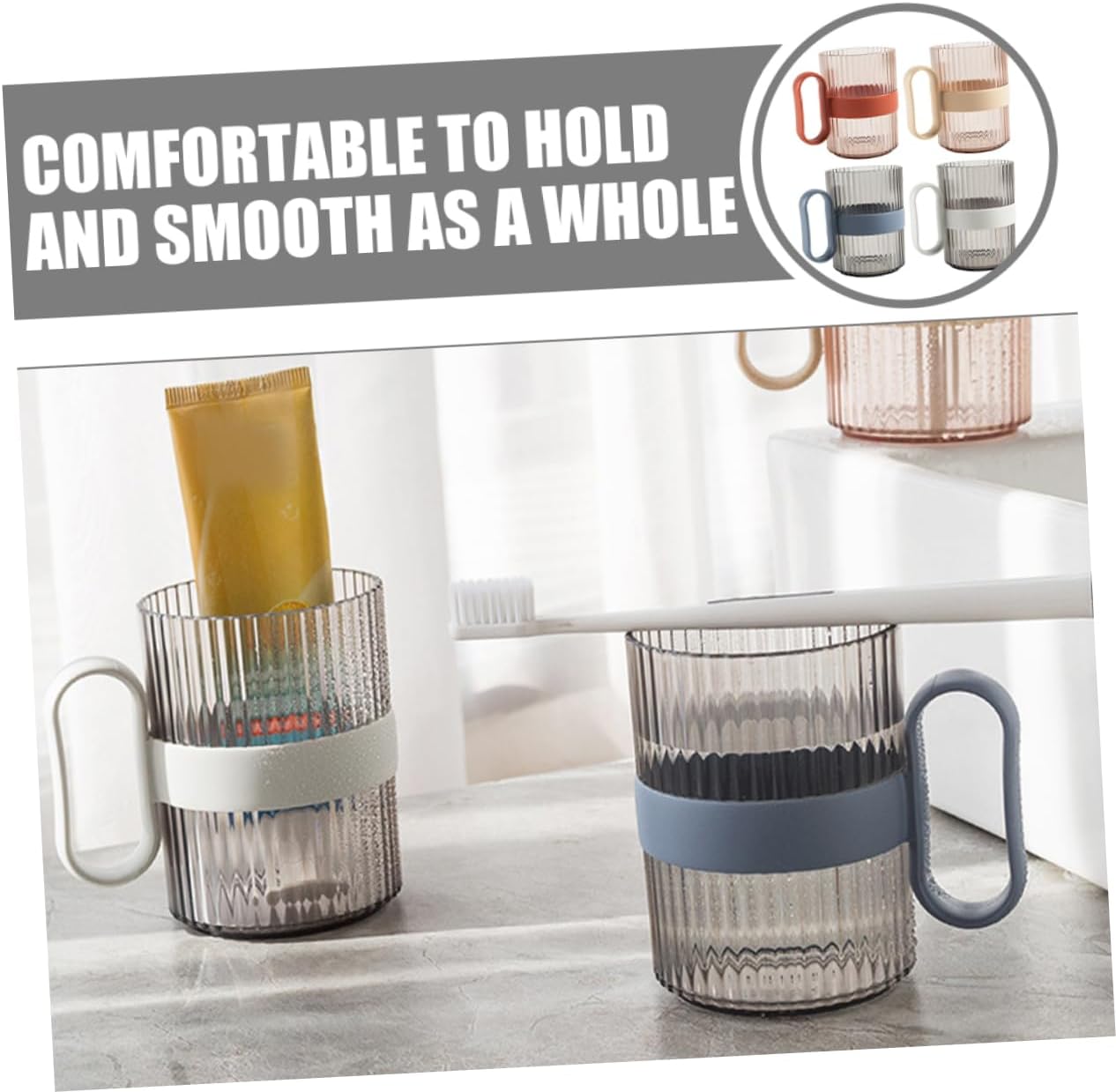 Cabilock 4pcs Reusable Toothbrush Cups 1