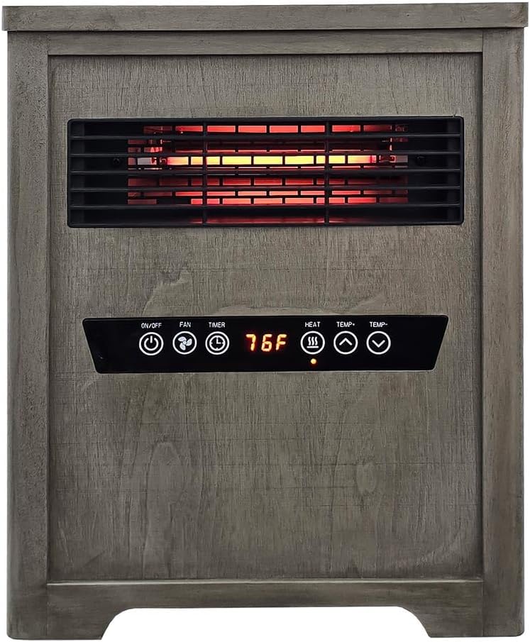 Country Living 1500W Infrared Space Heater with Timer and Remote Control