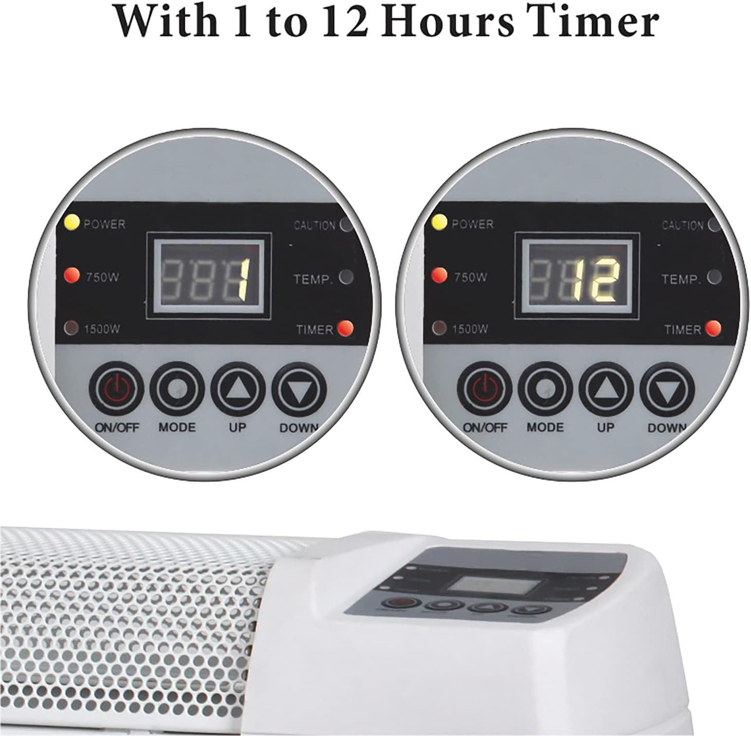 Orixforce 30-Inch Baseboard Convection Heater with Digital Thermostat