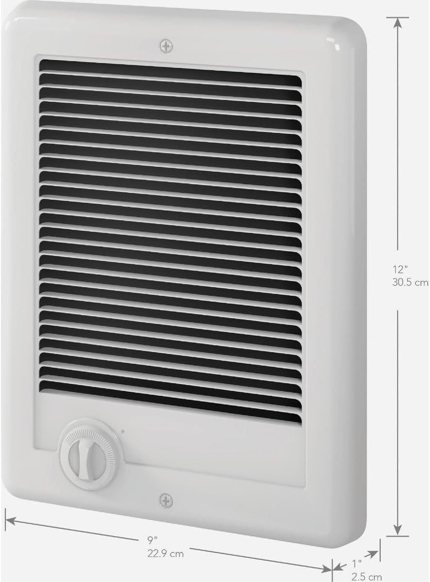 Cadet Com-Pak Wall Heater with Thermostat 3412 BTU 120V White