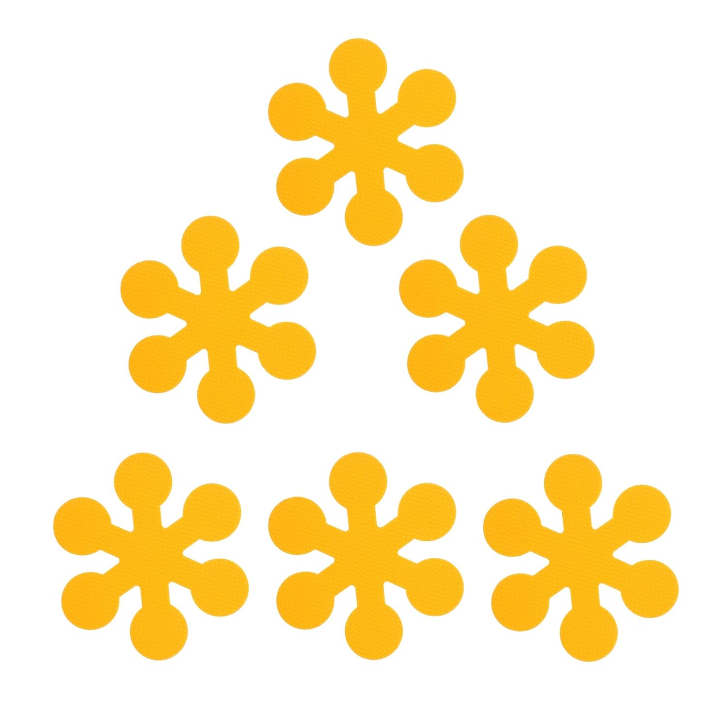 LIOOBO 6Pcs Snowflake Non-Slip Bath Stickers 1